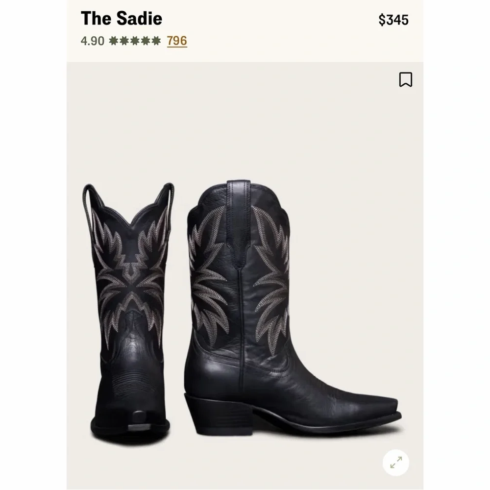 Tecovas Sadie Snip Toe Cowboy Boots - Picture 1 of 7